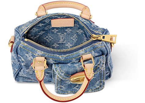 louis vuitton denim nano speedy|louis vuitton speedy 60.